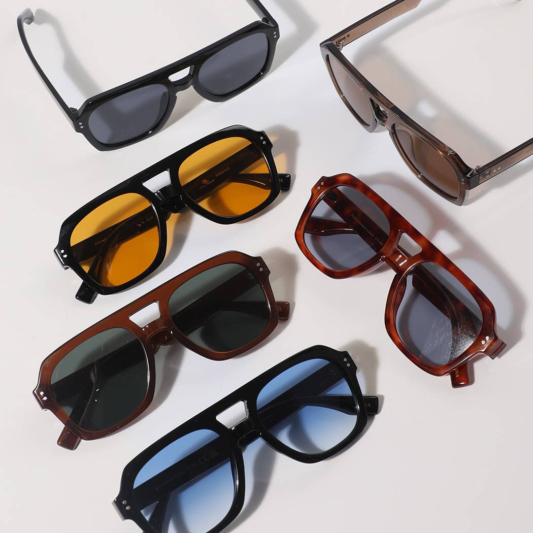 Retro Square Sunglasses: