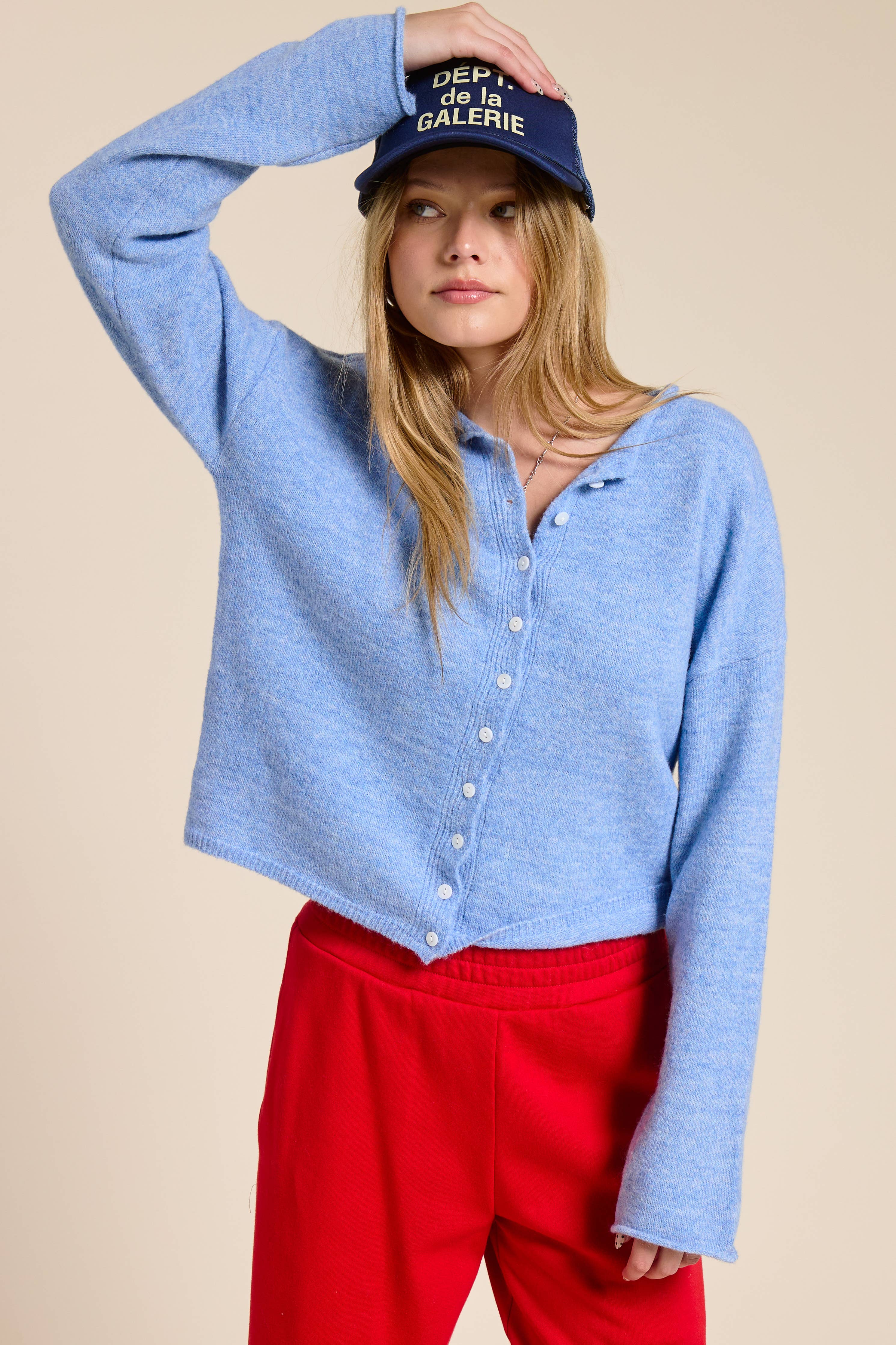 Essential Cardigan:Ocean