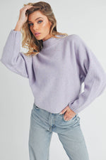 Addison Sweater: Lilac