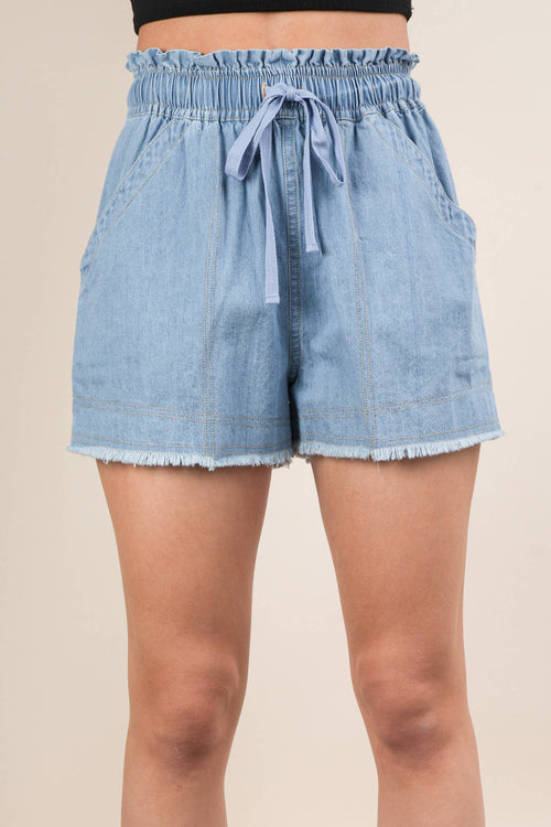 PLUS  Chambray Denim  Shorts