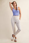 Butter Soft Joggers :White Pearl