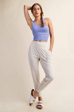 Butter Soft Joggers :White Pearl