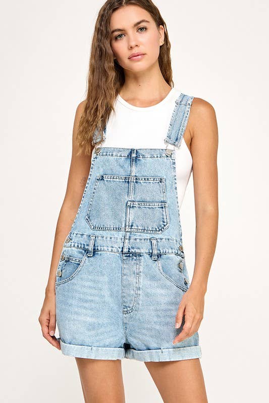 Acid Wash Overall Short