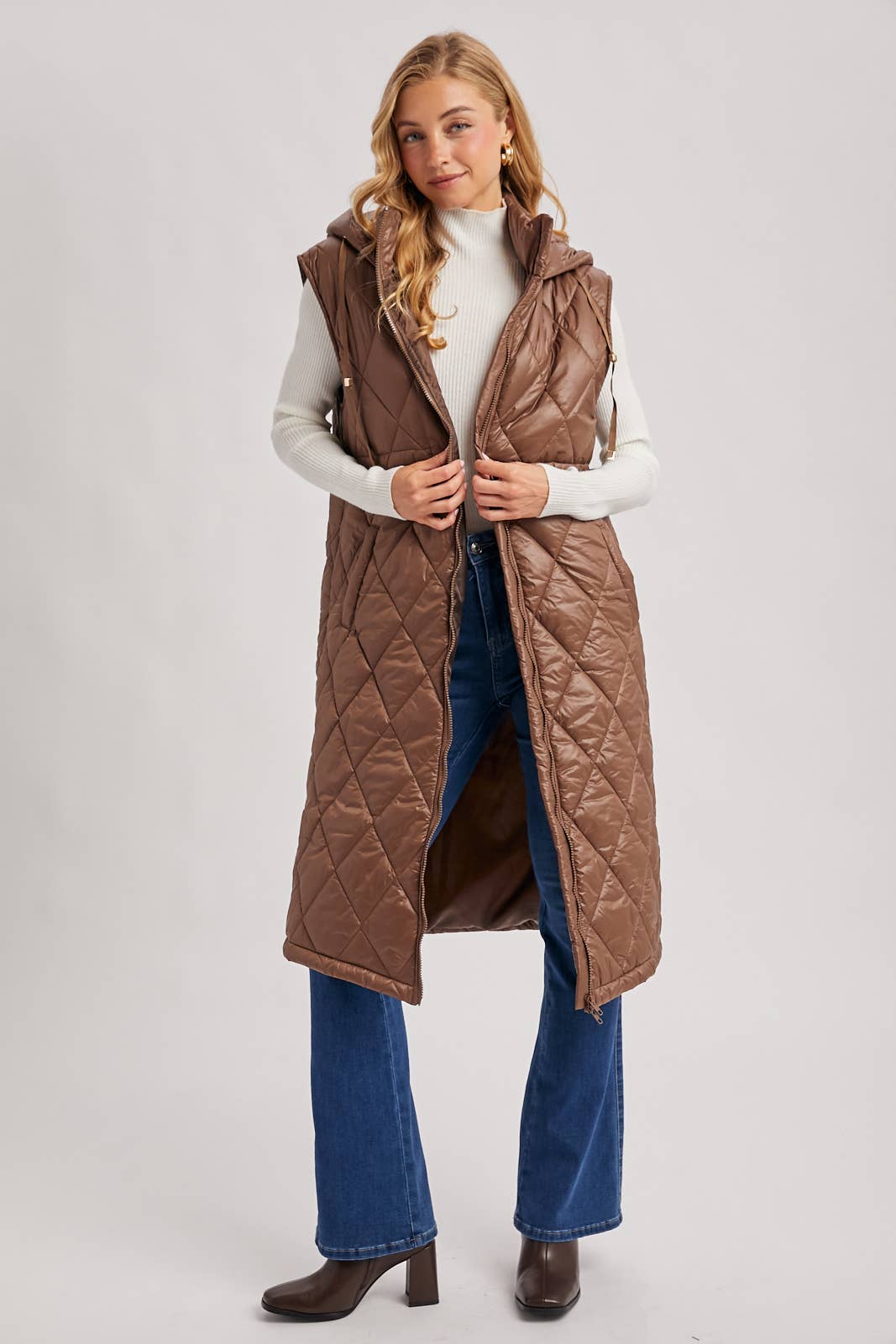 Diamond Puffer Vest: Coco