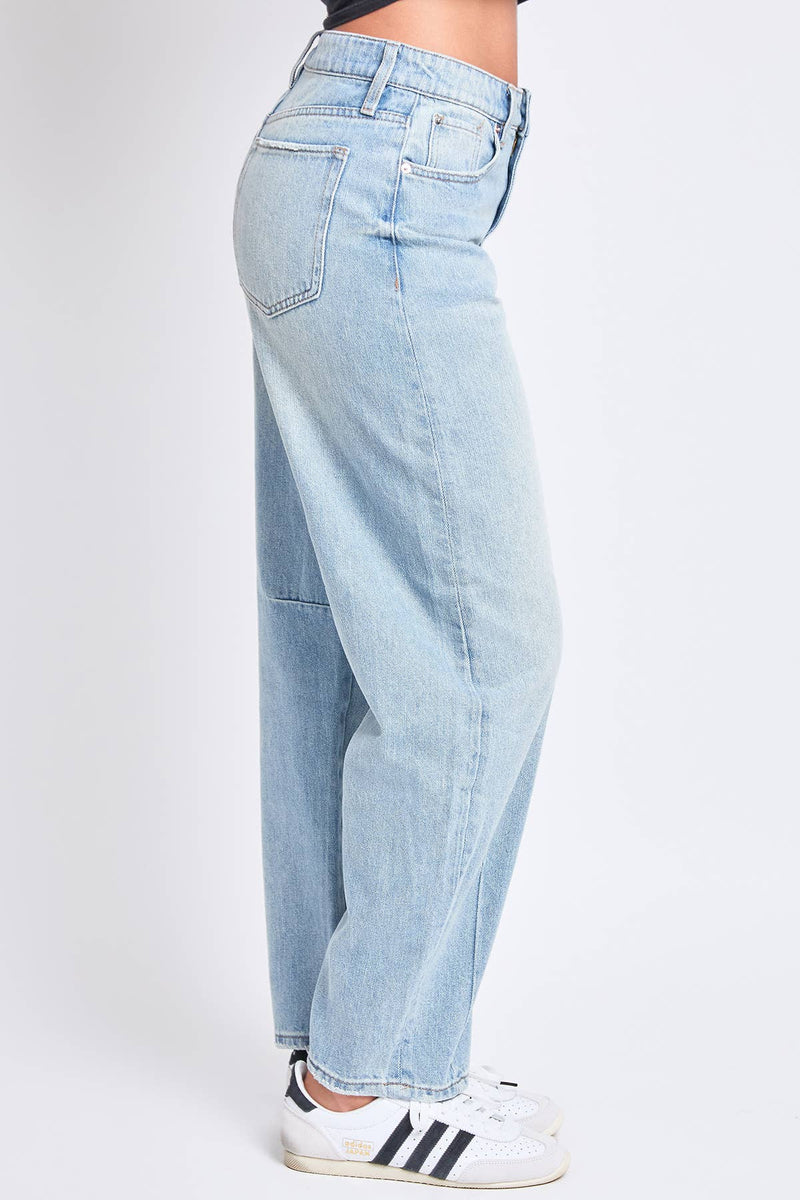 Relaxed Fit Detailed Barrel Jeans