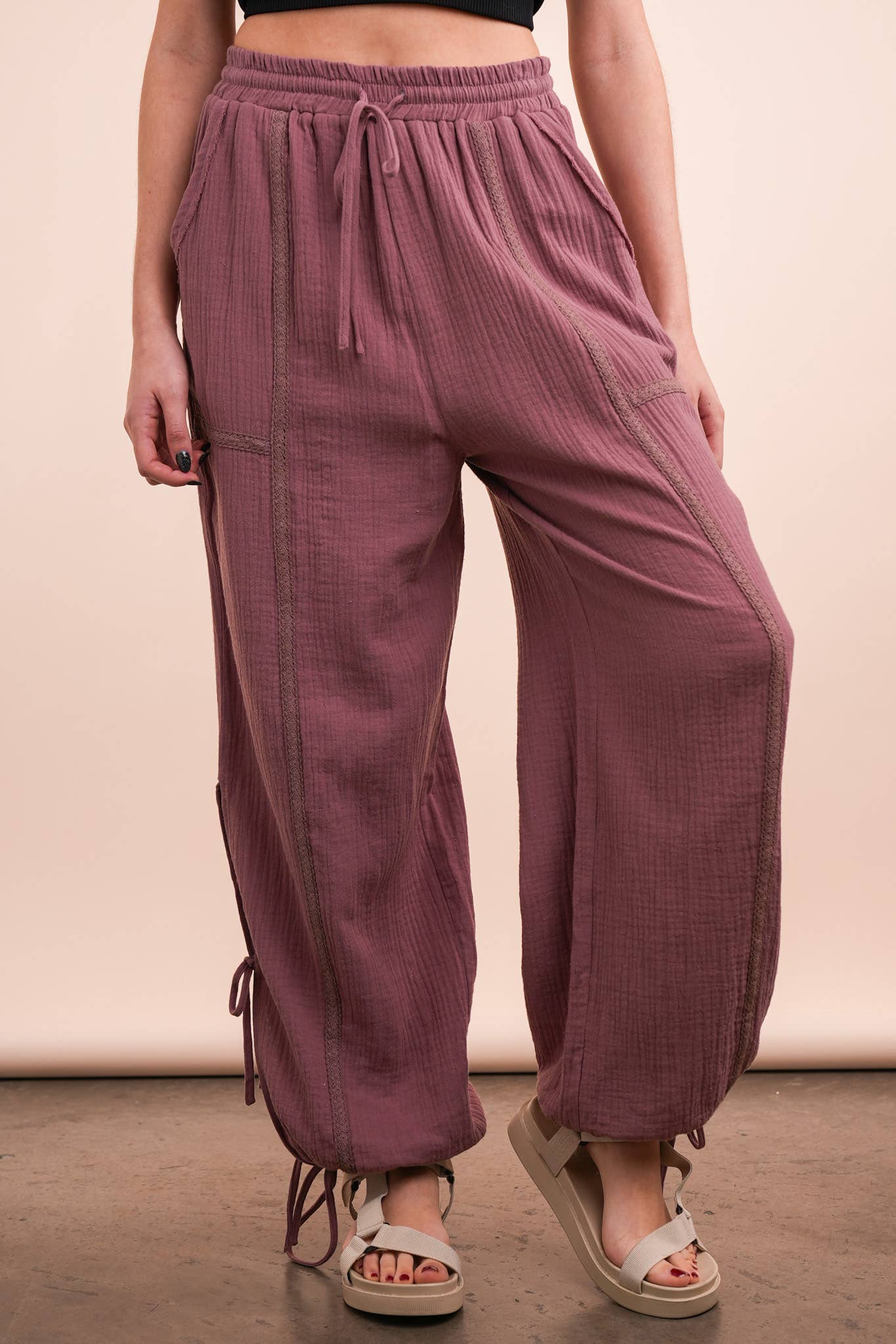 Harem Pants: Mauve