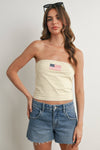 Stars & Stripes Top-YELLOW