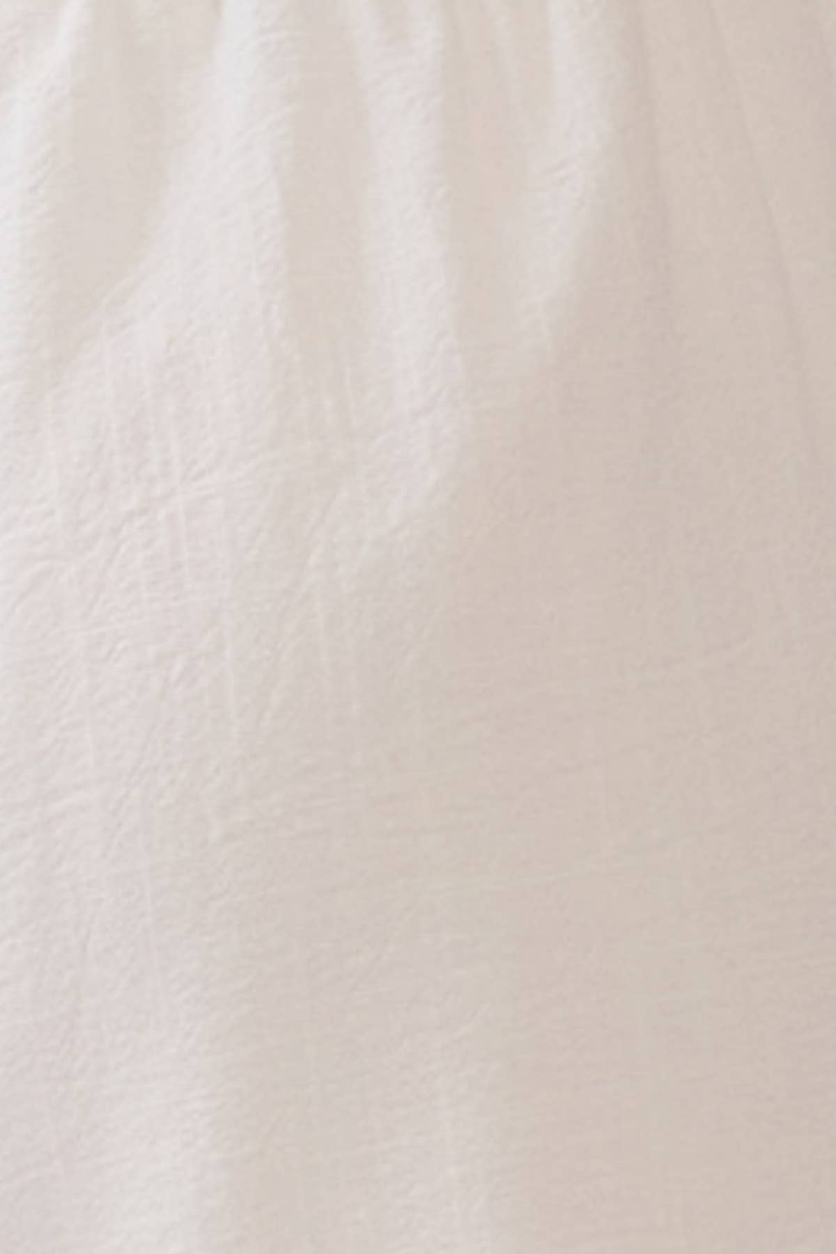 Ruffled Waist Shorts: Off White