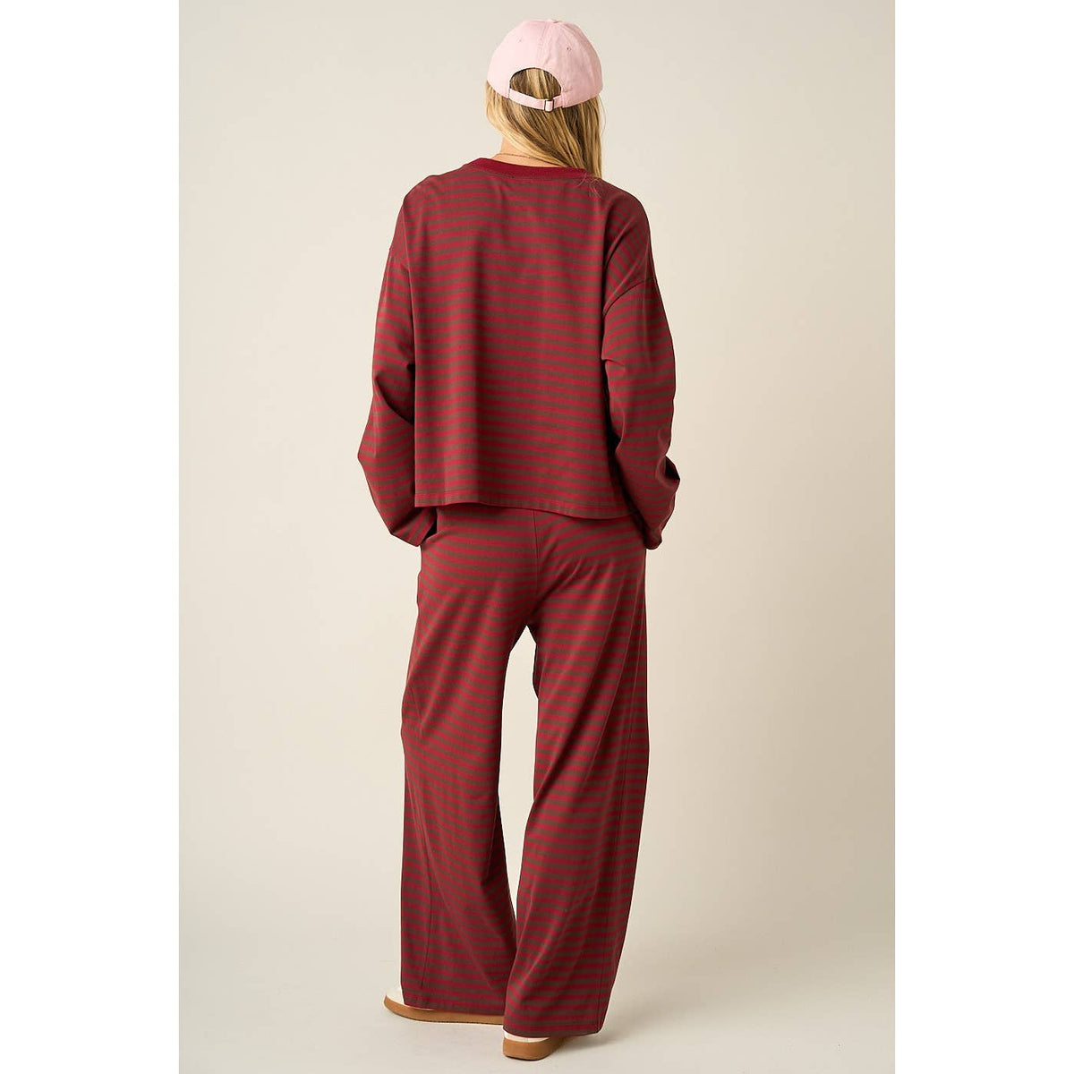 Maroon Combo Lounge Set