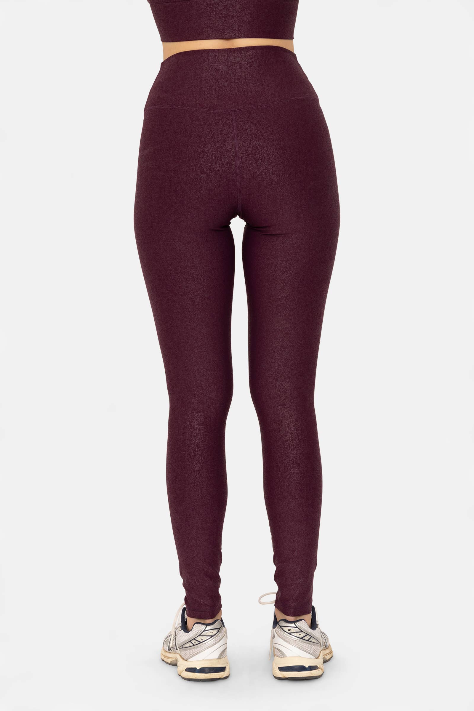 Crossover Leggings: Black Foil