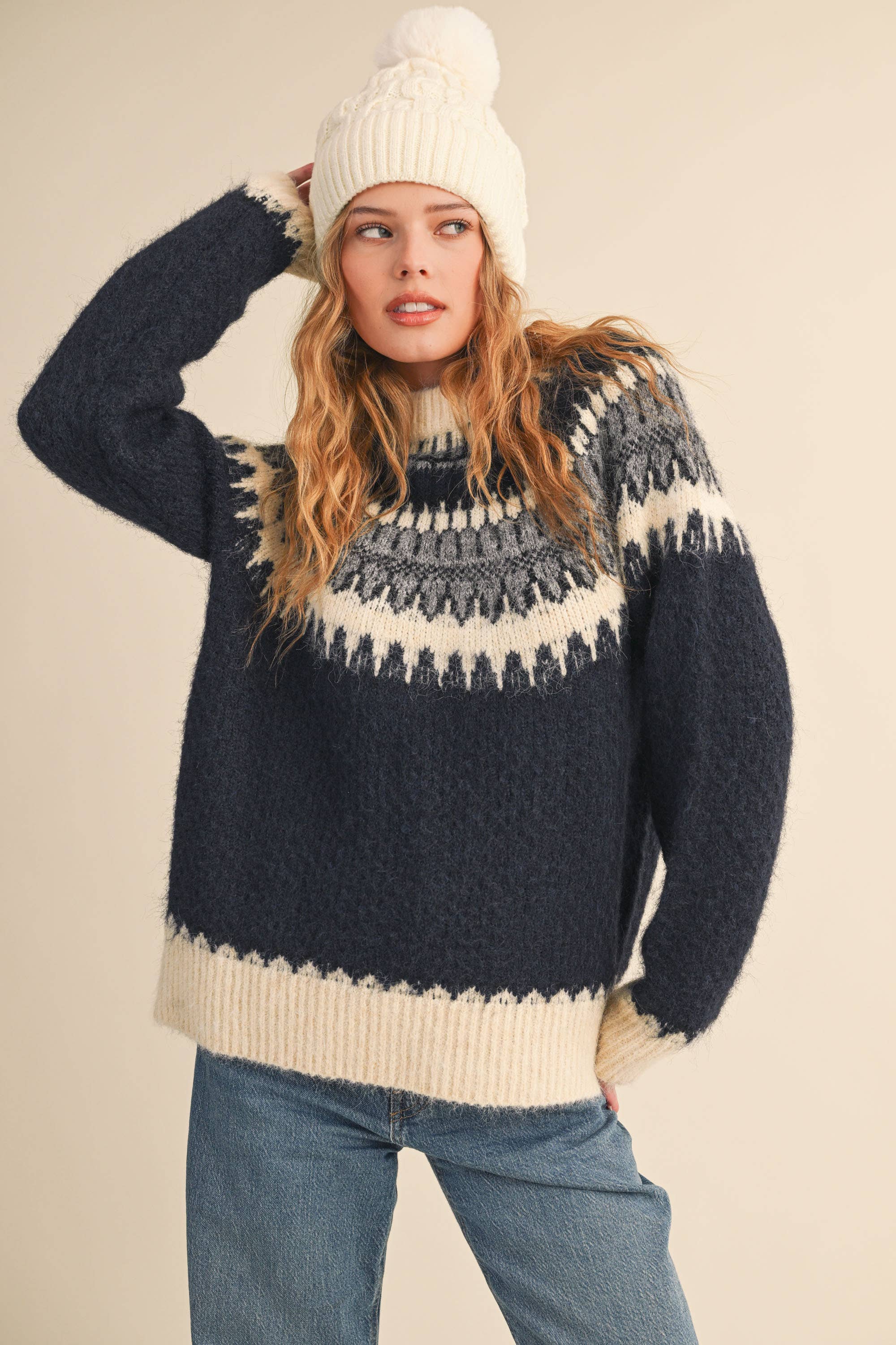Nordic Sweater: Navy