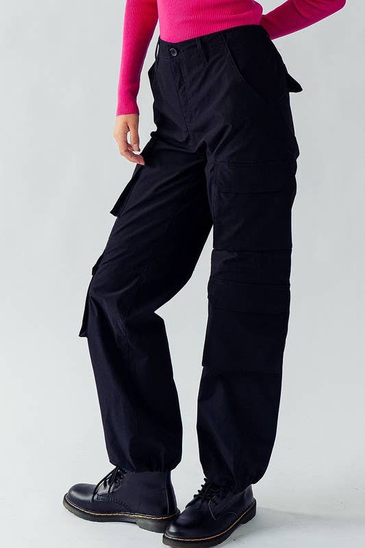 Toggle  Cargo Pants Black