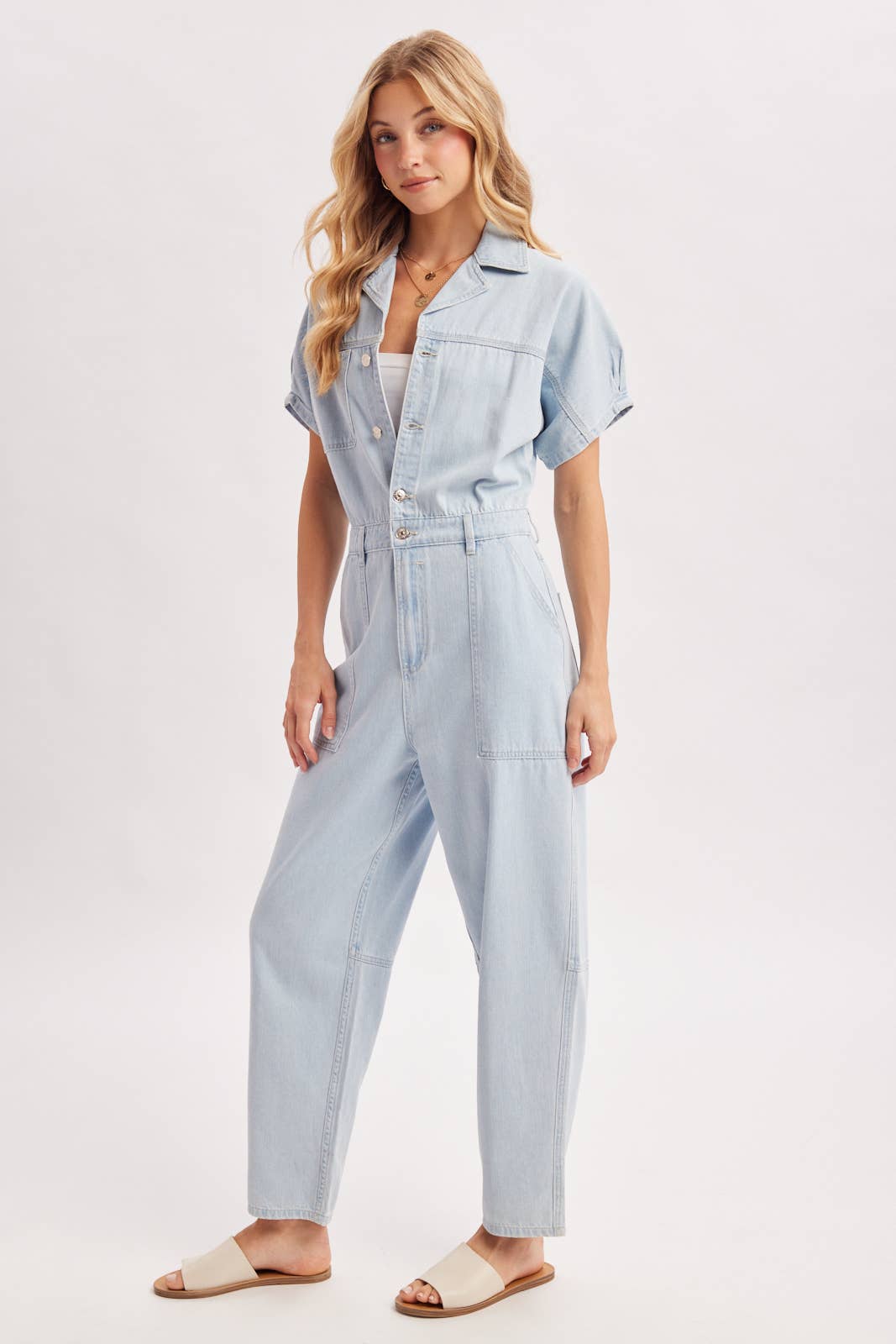 Lt. Denim Utility Jumpsuit