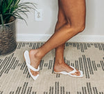 White Braided Sandals